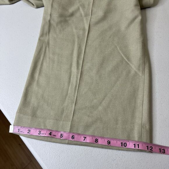 Vince Trouser Pants Womens 8 Beige Wool Blend High Waist Wide Leg Pleated Work - Picture 10 of 13